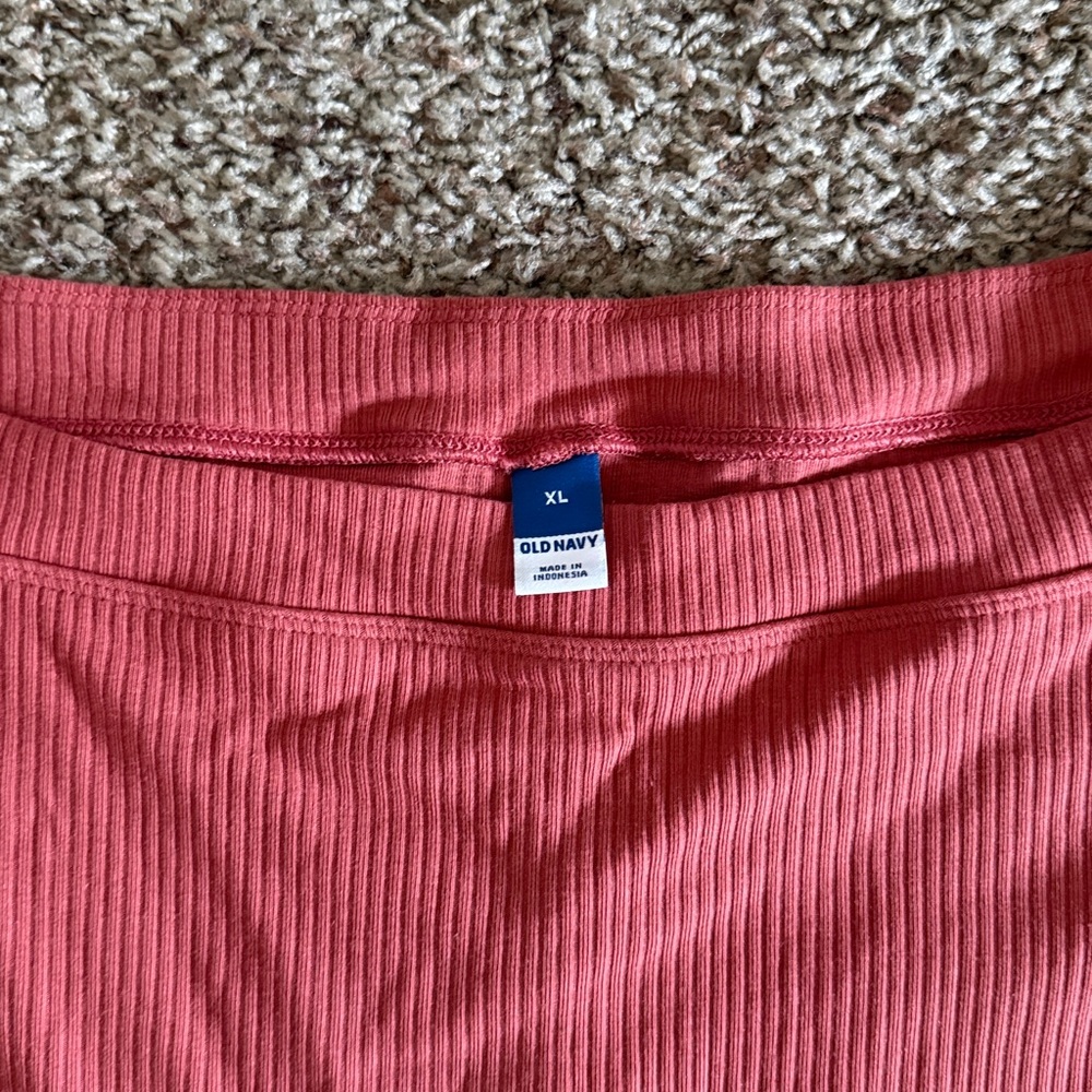 Old Navy Off-Shoulder Ribbed Tunic - Pink - Picture 4 of 7